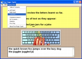 one handed typing program free